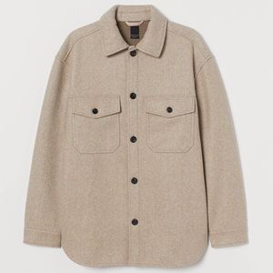 NWT H&M Relaxed Fit Shacket/ Overshirt